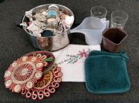 Large Mixed Household and Kitchenware Lot with Decorative and Functional Items - 2