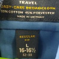 Men's Apparel Lot: Palm Beach Suits, Dickies Jacket, Work Shirts, Travel Bag(most sizes L-XL) (shelf XA) - 13