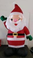 4.75 ft Inflatable Santa Claus, Reindeer, and "Santa Paws" Dog Yard Decoration with LED Lights - 3