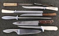 Large Lot: Commercial Kitchen Knives, Bakeware & Tools - EKCO, CorningWare, 20+ Pieces - 2