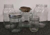 Mixed Lot Dr. Seuss Backpack, Pyrex nesting bowls, Glass Jars & Bowls, RC Cars, Wooden Gate, LEGO/Toy Parts - 4