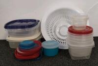 Mixed Lot Dr. Seuss Backpack, Pyrex nesting bowls, Glass Jars & Bowls, RC Cars, Wooden Gate, LEGO/Toy Parts - 5