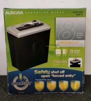 Aurora AU814XB Crosscut Paper Shredder, 8-Sheet Capacity, Original Packaging - 2