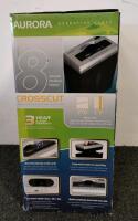 Aurora AU814XB Crosscut Paper Shredder, 8-Sheet Capacity, Original Packaging - 3