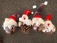 40+ Rustic Christmas Ornaments Lot &ndash; Wood, Fabric, Pinecone, Metal, Cabin & Lodge Holiday Decor - 3