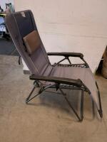 Glaciers Edge Zero Gravity Lounge Chair, Gray, Folding Recliner, Steel Frame, 300 lb Capacity