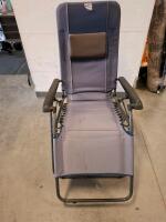 Glaciers Edge Zero Gravity Lounge Chair, Gray, Folding Recliner, Steel Frame, 300 lb Capacity - 2