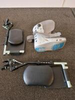 Adjustable Portable Steel Commode Chair With Pail, Orthopedic Boot, and Elevating Leg Rests - 3