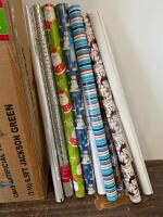 Holiday/Christmas Decoration Lot &ndash; Artificial Tree, String Lights, Wrapping Paper, & Accessories - 6
