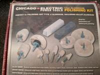 Hamilton Beach 6qt Slow Cooker, ( powered on)Chicago Electric Polishing Kit, Rockler Sanding, Media, Tool Lot - 2