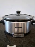 Hamilton Beach 6qt Slow Cooker, ( powered on)Chicago Electric Polishing Kit, Rockler Sanding, Media, Tool Lot - 8