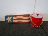 Large mixed household lot. Speakers, ( unable to test) home decor, board games and more - 10