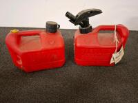 Blitz 1, 2.5 & 5 Gallon Red Gasoline Fuel Cans & Graco Roto Flo 3000 Airless Paint Sprayer Bundle - 2