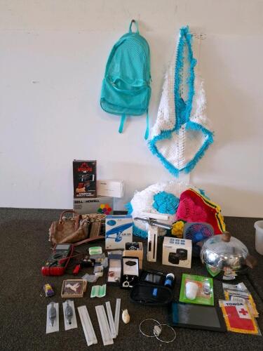 Large mixed lot, which gaming accessories. ( no cords) jewelry, miscellaneous electronics and more