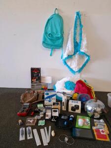 Large mixed lot, which gaming accessories. ( no cords) jewelry, miscellaneous electronics and more