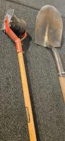 Craftsman Rotary Cultivator, Razor-Back Shovel, Rake, Crutches, Marking Flags Lot - 2