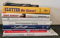 Inspirational & Christian Book Lot with Francine Rivers Trilogy, Collectibles & Thomas Kinkade Clock - 2