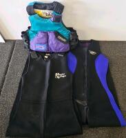 Aquatic Gear, Dog Harnesses, Toys, Collectibles Lot &ndash; Includes Wetsuits, Life Jacket, and More - 4