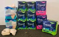 Prevail Underpads 150 ct, Daily Pads 99 ct, Daily Underwear XXL, TENA XL Underwear 56 ct, Max Absorbency