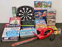 Homelite UT44110 Electric Hedge Trimmer with 17" Blade - Confirmed Functional (Bulk Lot with Games, Puzzles, DVDs)