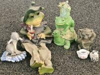 (XA) Large Lot: Figurines, Medline Nitrile Gloves M, HP Ink Cartridge, Spice Tins, Novelty Pins, More - 5