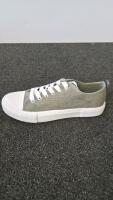 JustFab JEYMI Low-Top Sneakers, Seagrass Green, Size 8, Recycled Canvas - 6