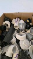 Large Lot PVC Plumbing Fittings & Sprinkler Parts, 1/2&ndash;2 in, w/ Water Pressure Test Gauge Panel - 2