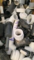 Large Lot PVC Plumbing Fittings & Sprinkler Parts, 1/2&ndash;2 in, w/ Water Pressure Test Gauge Panel - 3