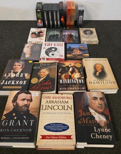 Presidential Biography Books & HBO TV Series DVD Lot