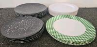 Large Corelle USA Vitrelle Dinnerware Set, 61 Pieces, Mixed Patterns, Plates & Bowls, Microwave Safe - 3