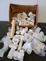 Assorted PVC Plumbing Fittings Lot &ndash; 40+ Pieces, 1&rdquo; to 2&rdquo; Sizes, Schedule 40