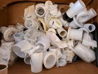 Assorted PVC Plumbing Fittings Lot &ndash; 40+ Pieces, 1&rdquo; to 2&rdquo; Sizes, Schedule 40 - 3