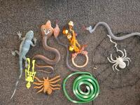 Halloween Decor Lot &ndash; Light-Up Pumpkin, Witch Doll, Skeletons, Spiders, Signs, 35+ Pieces - 3