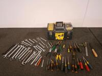 Stanley 3-in-1 Rolling Workshop Tool Box with 44-Piece Mixed Hand Tools, Wrenches, Screwdrivers