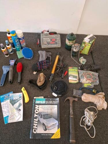Coleman Compact Propane Lantern with RoadPro Tool Kit & Camping Emergency Gear Lot
