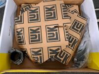 LuK RepSet Clutch Kit, Steel Tire Chains, Faux Leather Rolls, Nails, Tools & AC Bracket Lot - 7