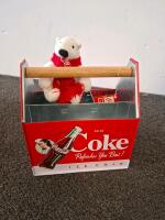 Coca-Cola Polar Bear Collectibles Lot &ndash; Ceramic Cookie Jar, Tins, Bottles, Plush, Figurines - 3