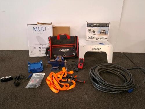 Rugged Radios RRP660+ Intercom Kit, Husky Tool Bag, 50' Air Hose, Programmer, Clamp, Tools (XC)