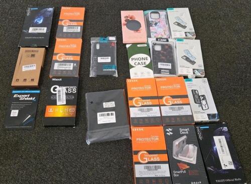 Bulk Lot iPhone 16, Samsung S25/26+ Cases & Screen Protectors (XA)