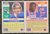 NFL Football Card Lot w/HOF Stars Brady Taylor Dorsett + U.S. Mint Coin Set & Loose Coins - 6