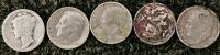 NFL Football Card Lot w/HOF Stars Brady Taylor Dorsett + U.S. Mint Coin Set & Loose Coins - 23