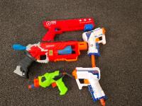 Large Mixed Lot - Nerf, Mega Bloks, Fisher-Price, DC Action Figures, Assorted Kids Toys 40pcs - 2