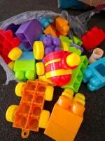Large Mixed Lot - Nerf, Mega Bloks, Fisher-Price, DC Action Figures, Assorted Kids Toys 40pcs - 3