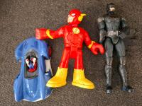 Large Mixed Lot - Nerf, Mega Bloks, Fisher-Price, DC Action Figures, Assorted Kids Toys 40pcs - 4