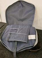 (XB) Mixed Collectible and Kitchen Lot: Legend of Zelda Shield Backpack, 3 Assorted Tupperwares, Plastic Pitcher, 3 Assorted Travel Coffee Mugs, Olaf Snowcone Maker, Popsicle Mold, Cheese Grater and Cheese Knife, Two Paring Knives, Baby Gate, 8 Sets of Co - 3