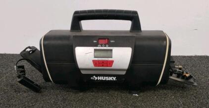 Husky AC/DC Digital Inflator, Model 1005-014-078, 120 PSI Max, 120V AC/12V DC, Digital Gauge(powers on) (shelf AX)
