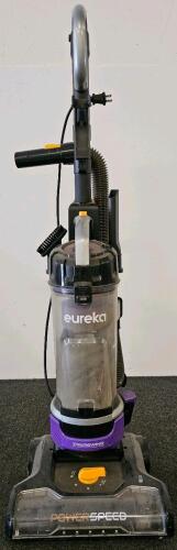Eureka PowerSpeed Cord Rewind Upright Bagless Vacuum, 8 Amp, 27 ft Cord, Crevice & Brush Tools