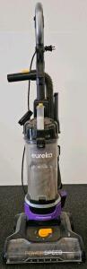 Eureka PowerSpeed Cord Rewind Upright Bagless Vacuum, 8 Amp, 27 ft Cord, Crevice & Brush Tools