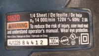 Ryobi S652D 1/4 Sheet Finishing Sander, 14,000 OPM, 120V, Dust Bag, Carry Case, SN AJ122884412 (shelf ax) - 4