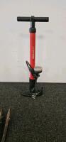 (XB) Miscellaneous Tool/Hardware Lot - Metal Pipes, Pry Bar, Husky Pump, Wand, Bug Zapper, Pitchfork - 7